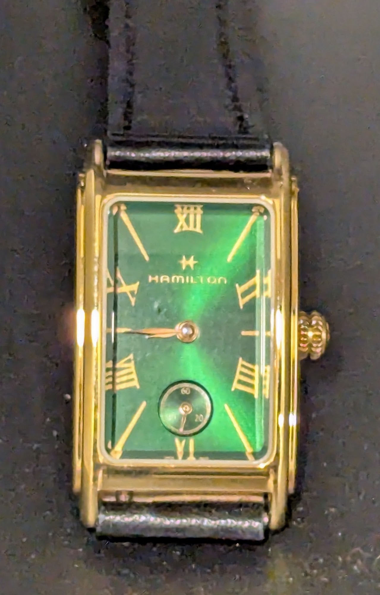 Hamilton Watch Gold/Green