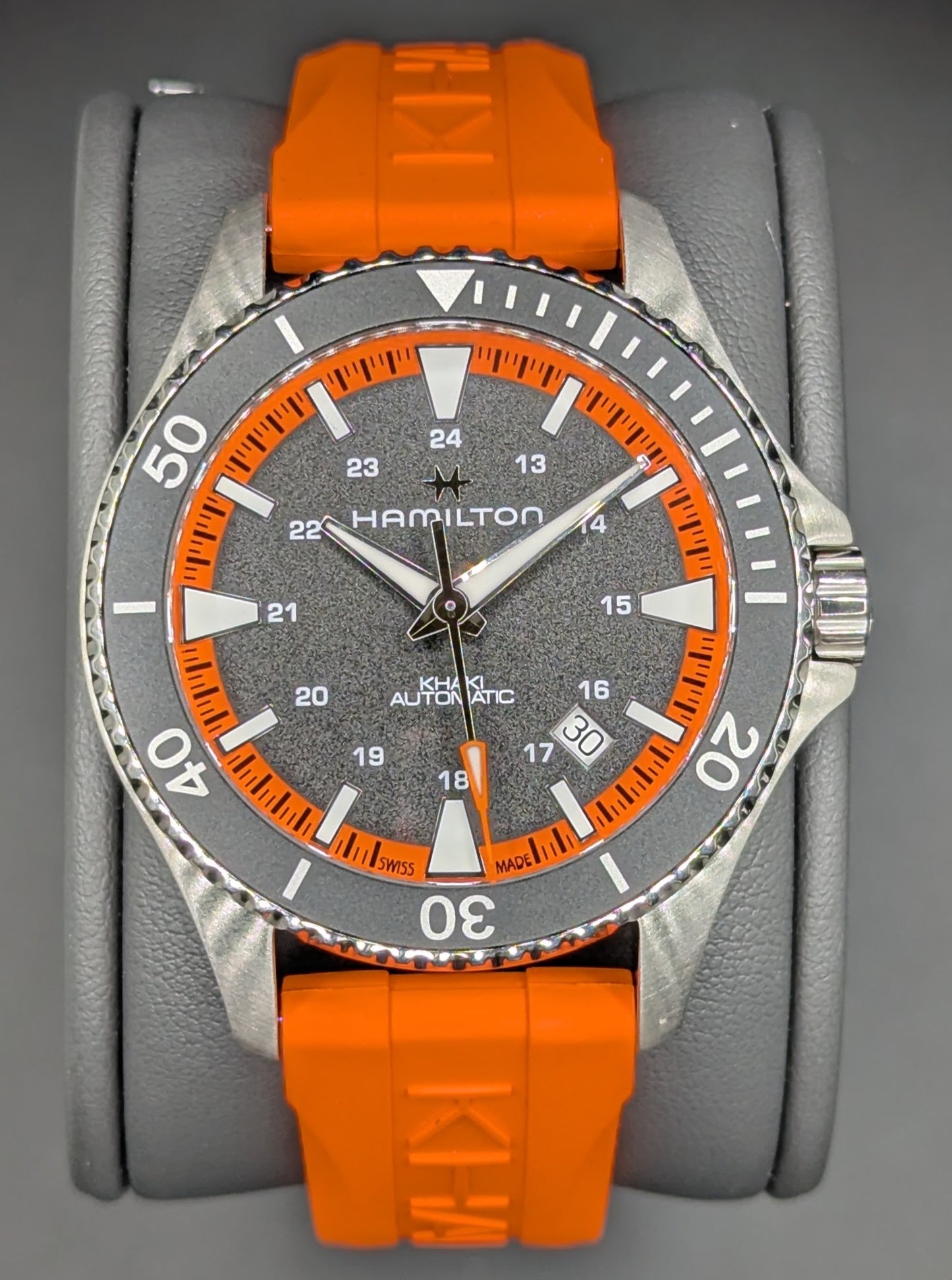 Hamilton Watch Gray/Orange