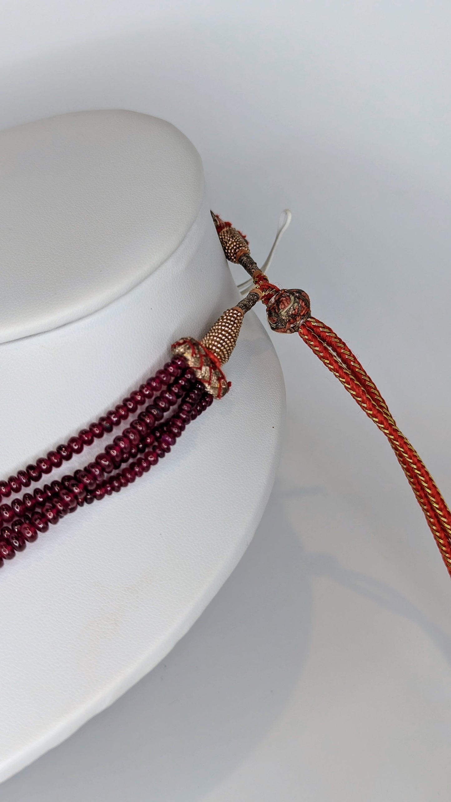 Adjustable Ruby Necklace - Red