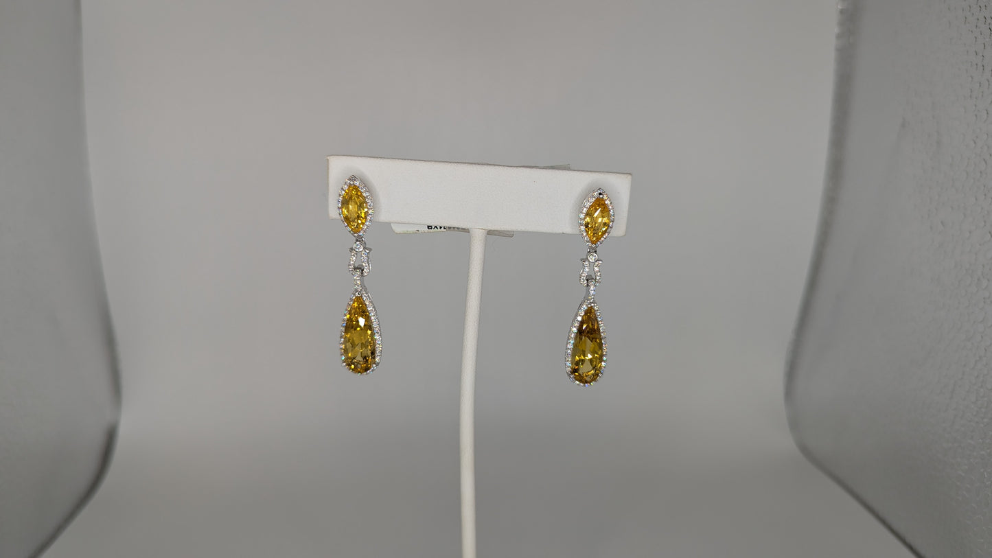 Colored Stone Earrings