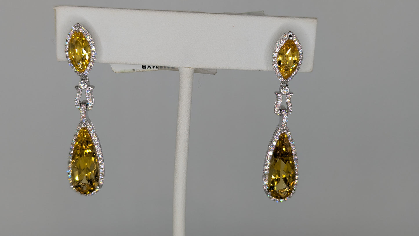 Colored Stone Earrings